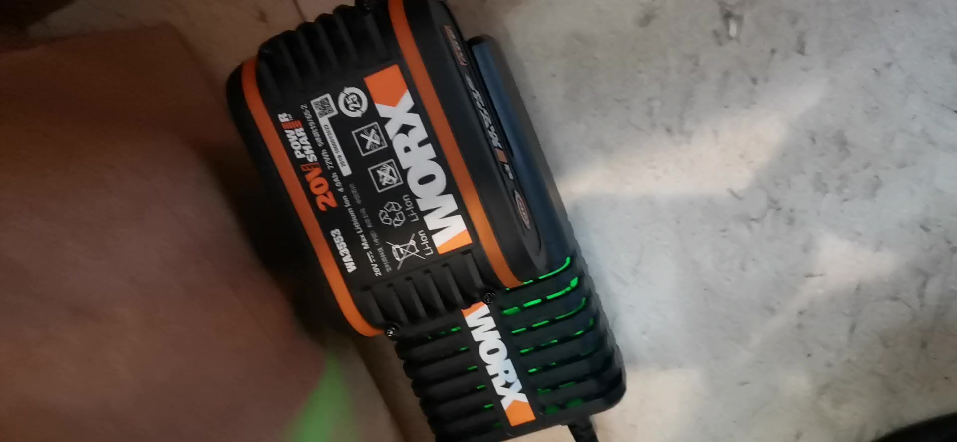 0ah电池包wa3553双倍续航 通用威克士20v锂电电动工具平台 多机共享