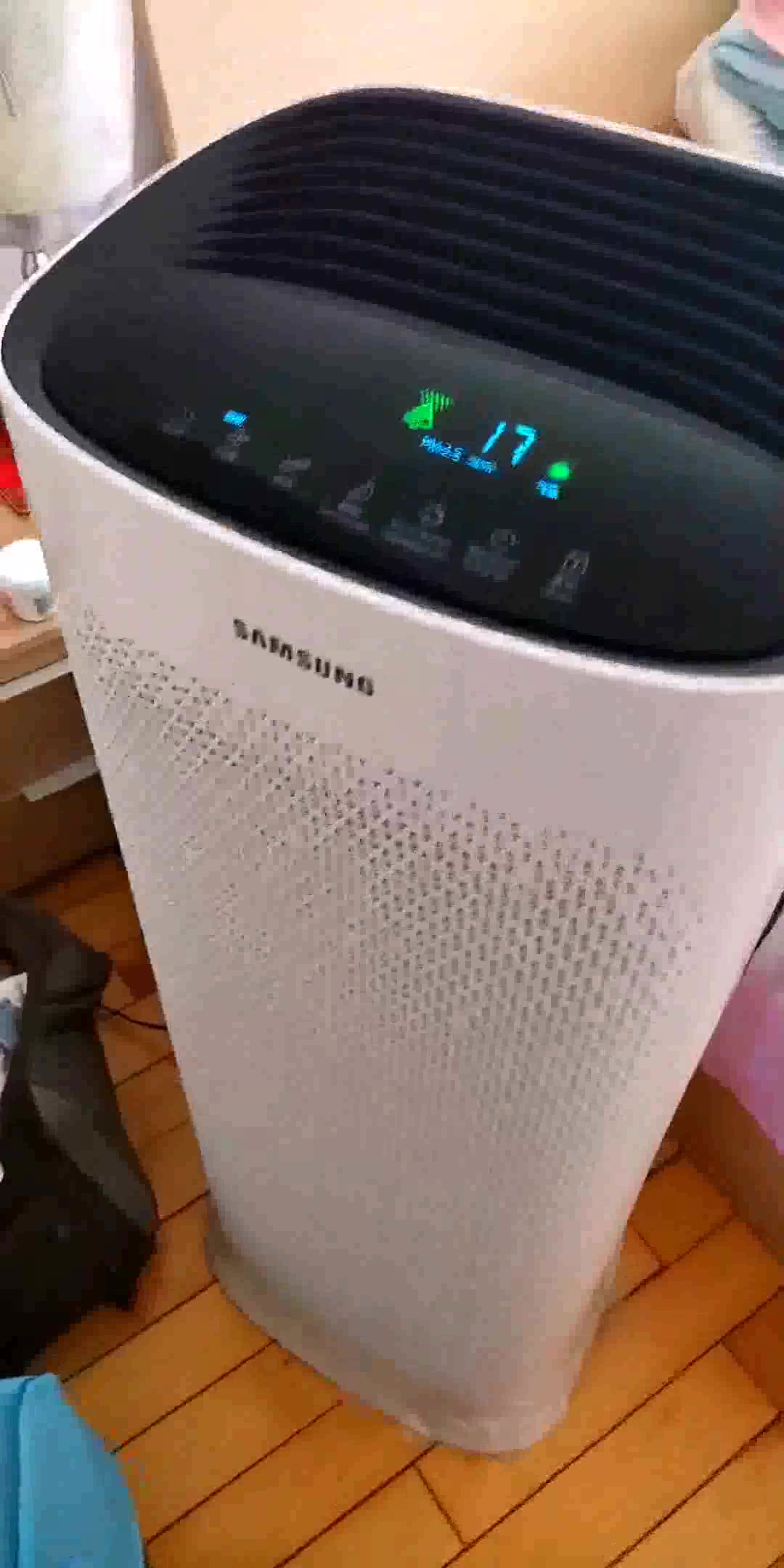 三星samsung家用除甲醛雾霾空气净化器原装进口颗粒物cadr值864甲醛