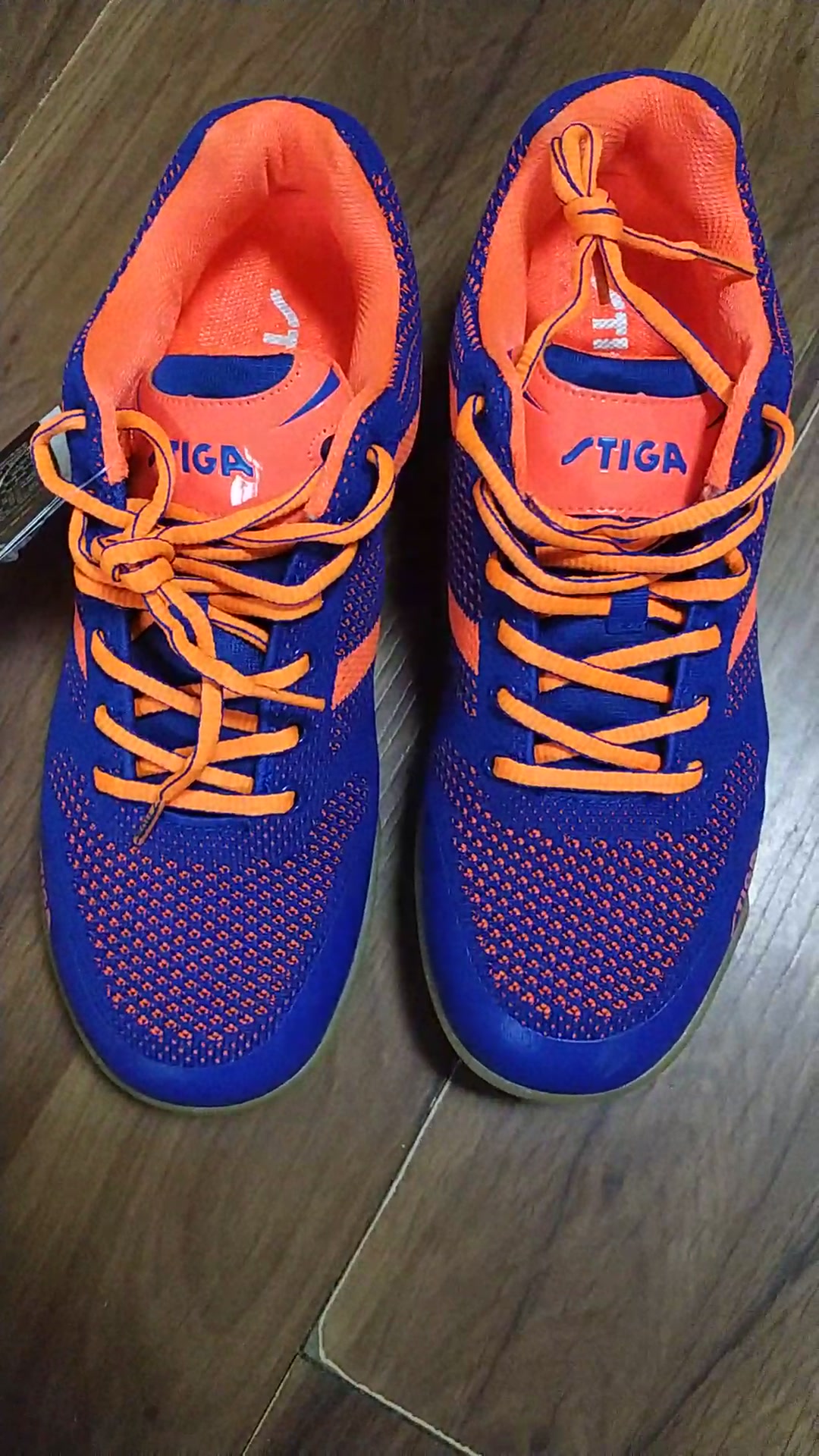 stiga斯帝卡乒乓球鞋男鞋斯蒂卡比赛训练透气运动鞋 蓝/橙色 cs-3581
