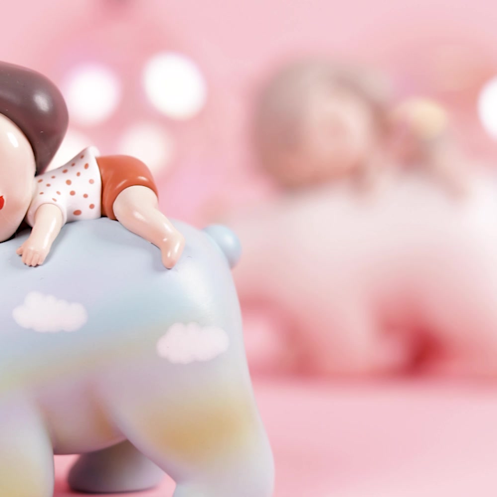 可米生活(kemelife)白夜童话 暖熊·绮梦lite 河川蓝 家居装饰办公室