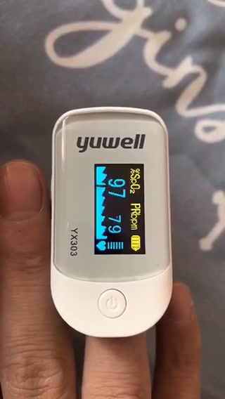 鱼跃yuwell血氧仪指夹式血氧饱和度监测仪脉搏检测器心率心跳监测仪