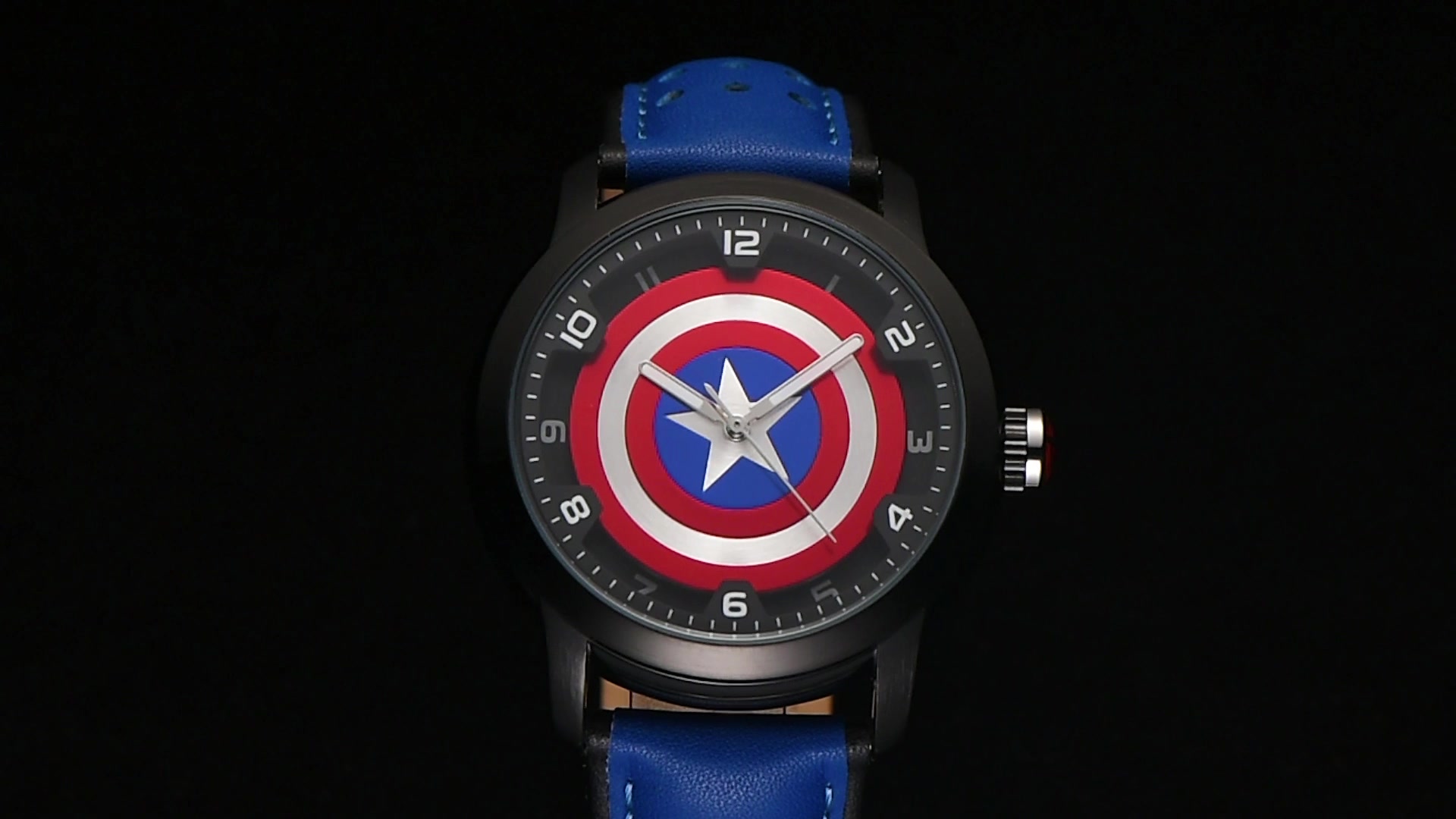 迪士尼disney手表男孩漫威中学生石英表大童美国队长指针手表mv82017c