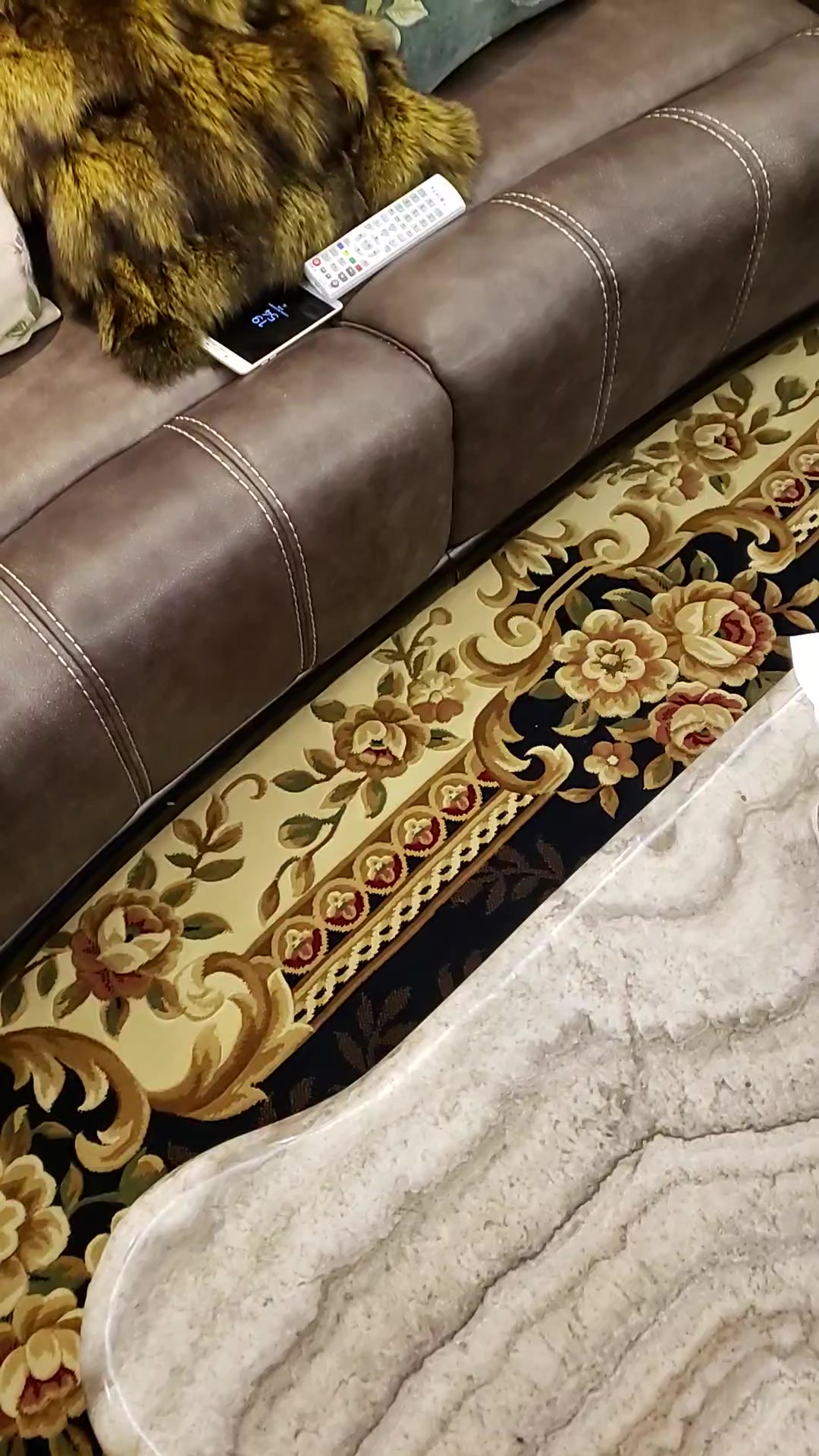 万腾欧式客厅地毯茶几地毯加厚高密度纯手工立体雕花会客厅接待室办公