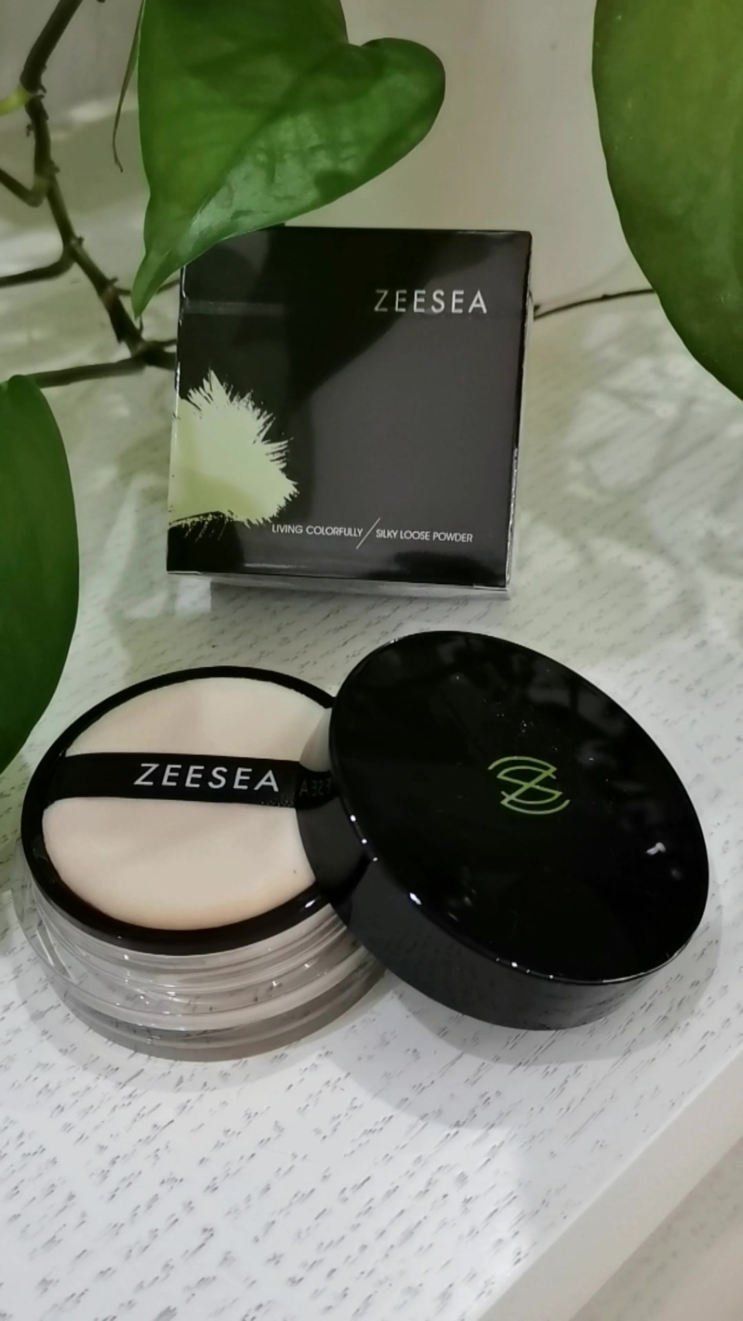 zeesea滋色持久控油散粉定妆粉樱花粉姿色修容遮瑕发际线晚安干粉蜜粉