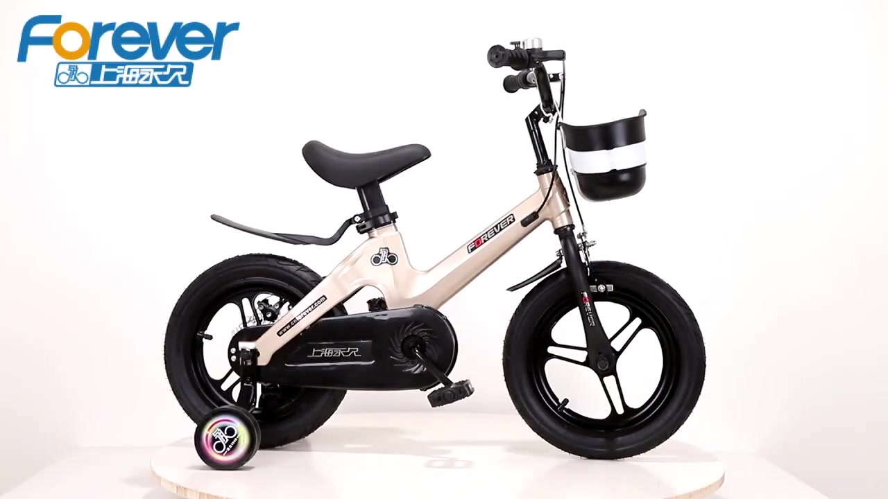 永久童车儿童自行车3岁46岁宝宝单车男女小学生山地车小孩自行车香槟