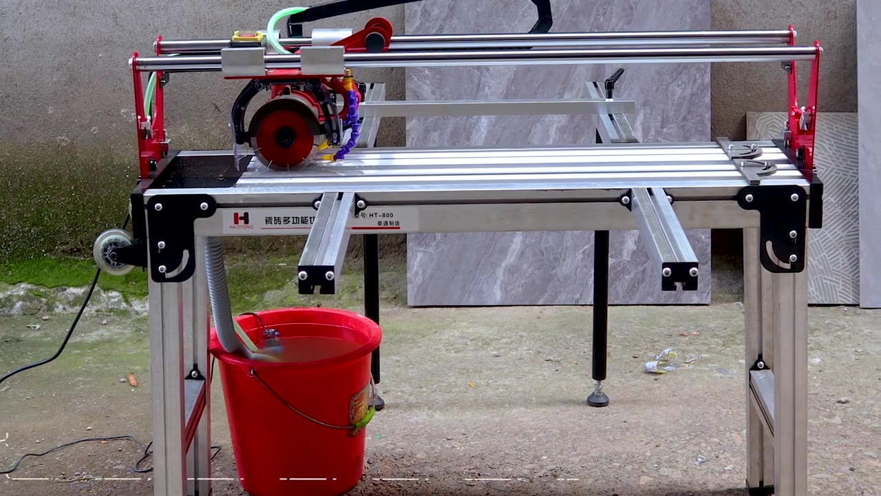 沃玛隆全自动瓷砖切割机带遥控多功能台式切地砖机石材微晶石电动水刀