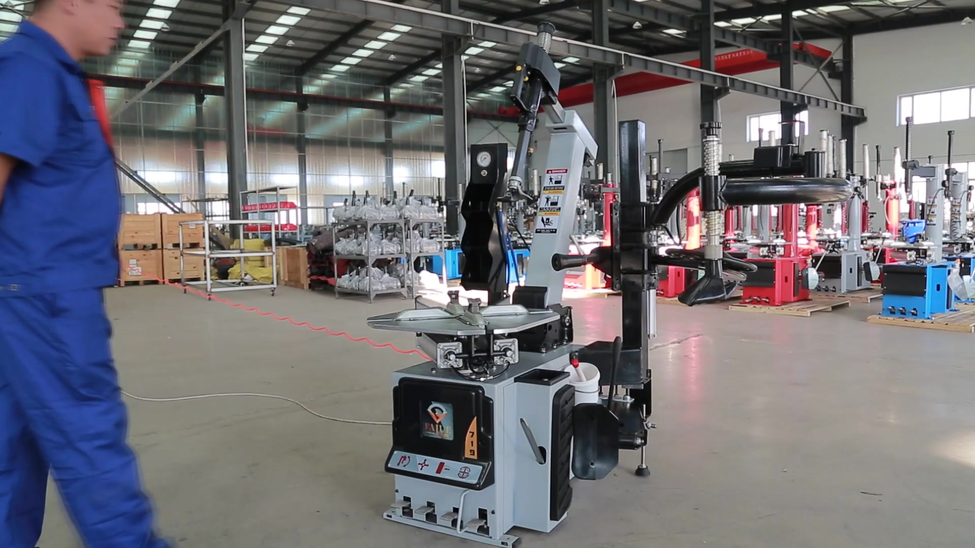 法爵汽保设备汽车轮胎拆装机重型后仰扒胎机拆胎机 fj-719 【套餐d】