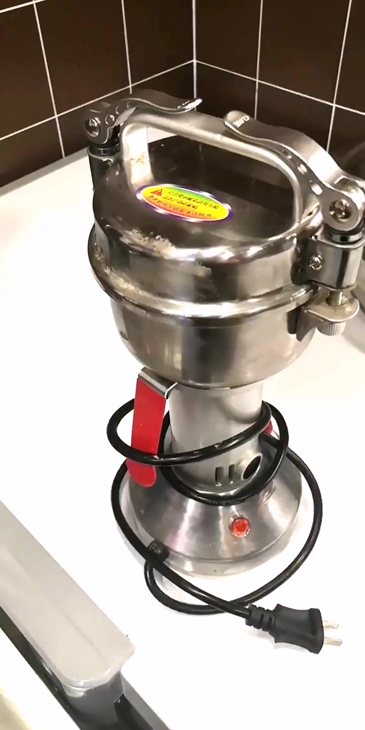 拜杰baijie不锈钢粉碎机家用中药材研磨机小型儿童辅食三七打粉机超细