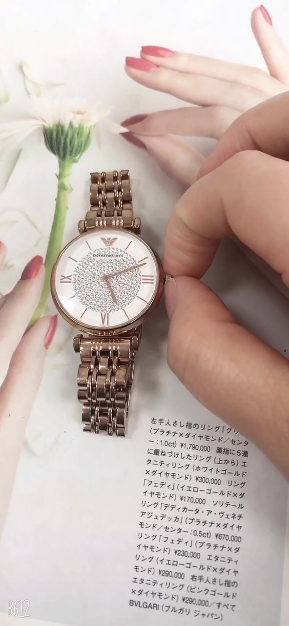 阿玛尼情侣手表emporioarmani情侣礼盒款石英腕表七夕情人节ar11244