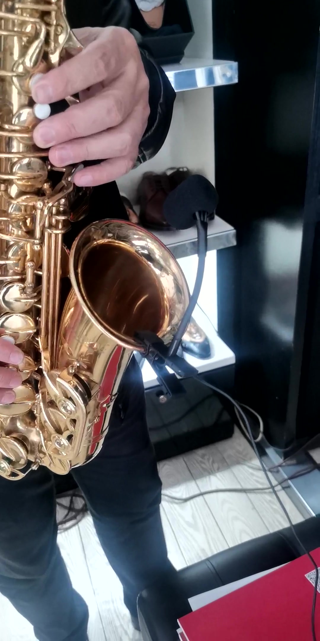 爱尚达 st-6混响版萨克斯专用无线麦克风u段户外舞台乐器录音专业演出