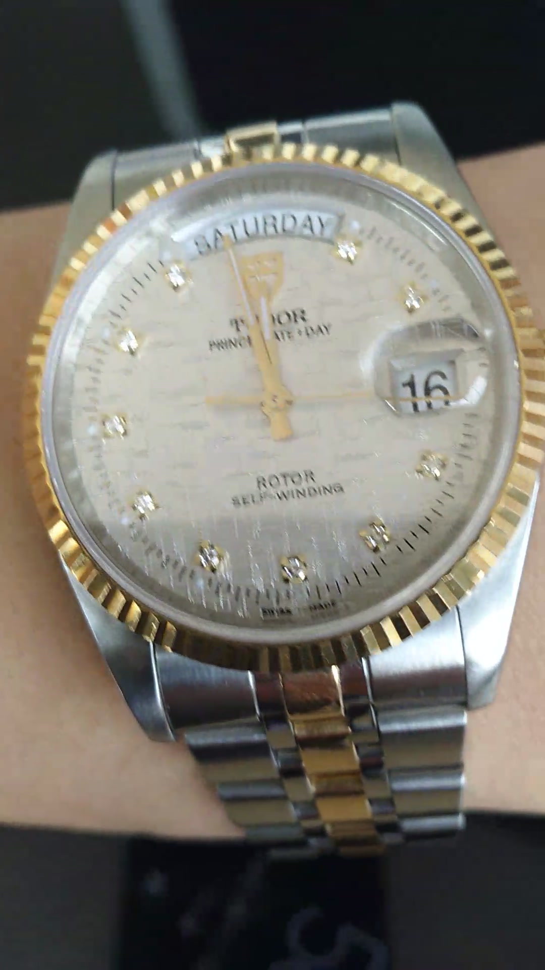 二手95新帝舵7621376214双历36mm机械表男表钟表手表假一赔三可开盖