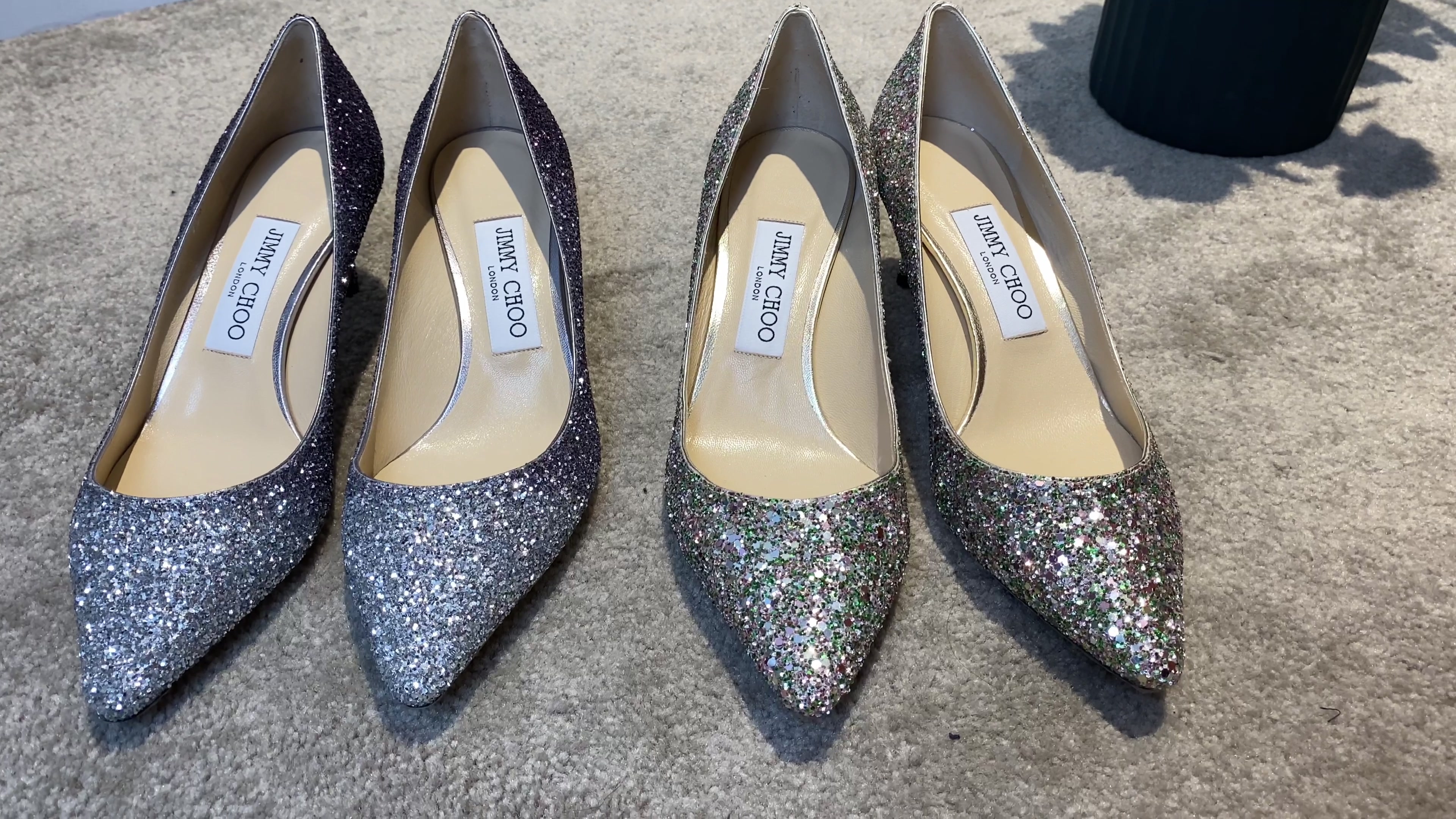 jimmy choo(周仰杰/吉米周)女鞋 romy系列 渐变亮片尖头女士高跟鞋